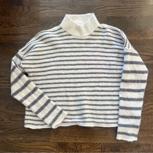 Madewell Striped Turtleneck Sweater - size medium